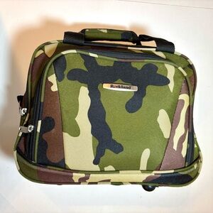 Rockland Softside Carry-on flight tote bag camo print